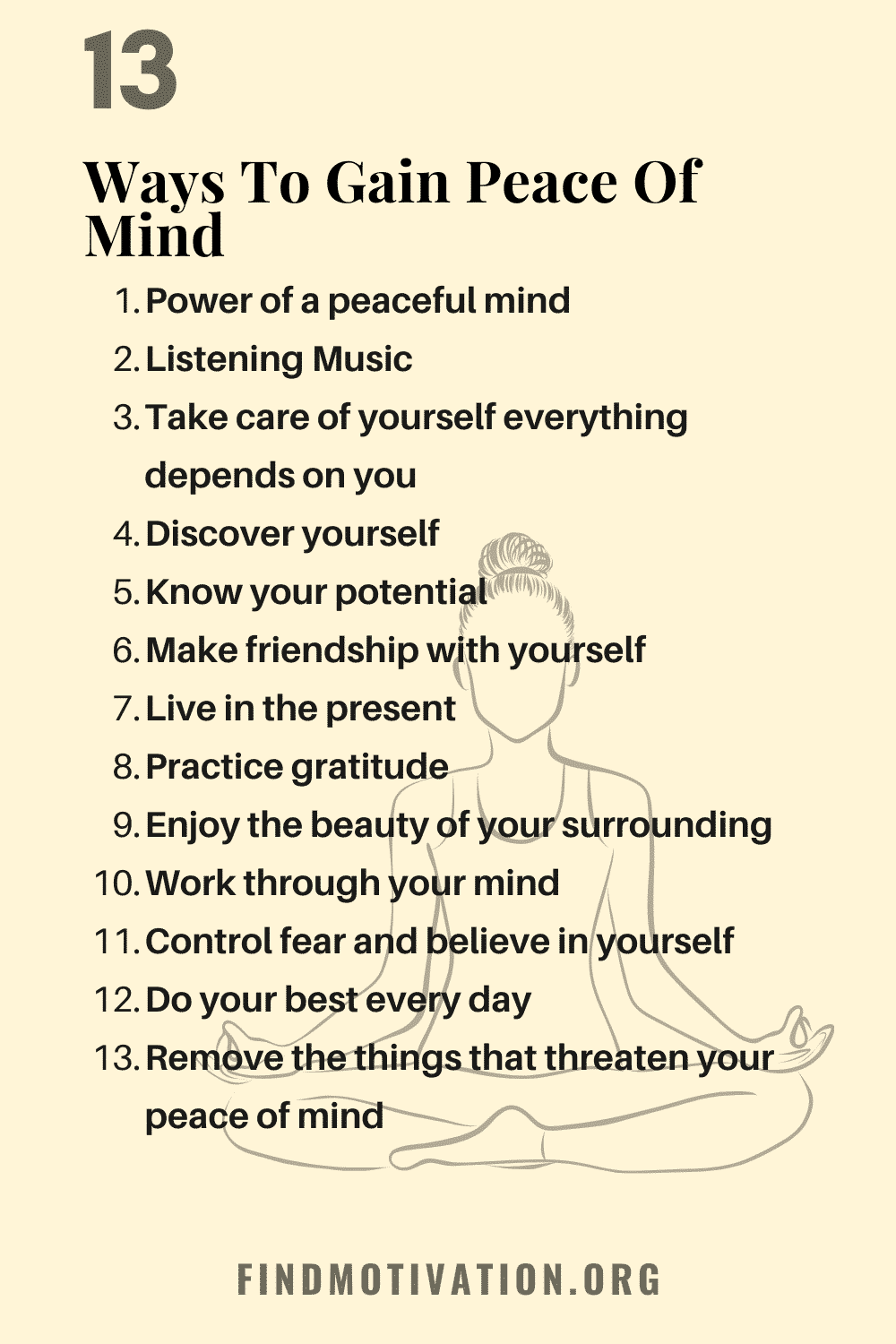 The best inspirational peace of mind ways that will help you to calm your mind