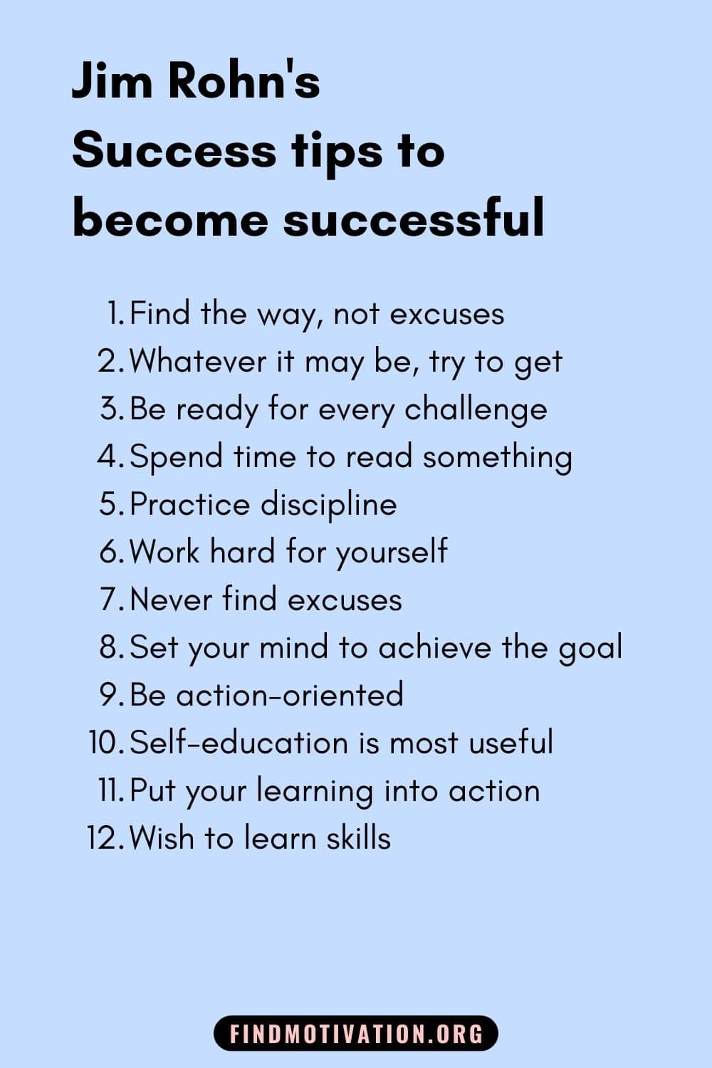 Jim Rohn's Quotes about success to become successful