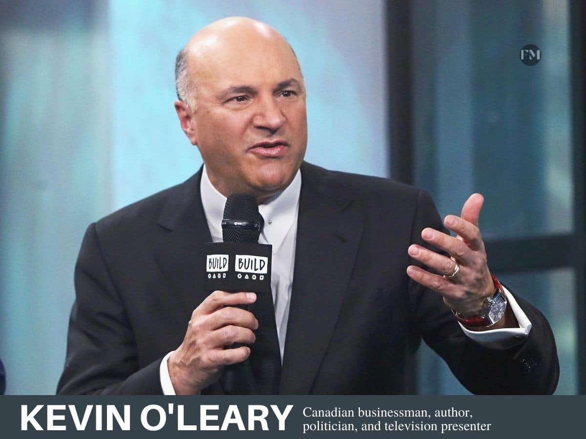 Kevin O'Leary is a Canadian businessman, author, politician, and television presenter