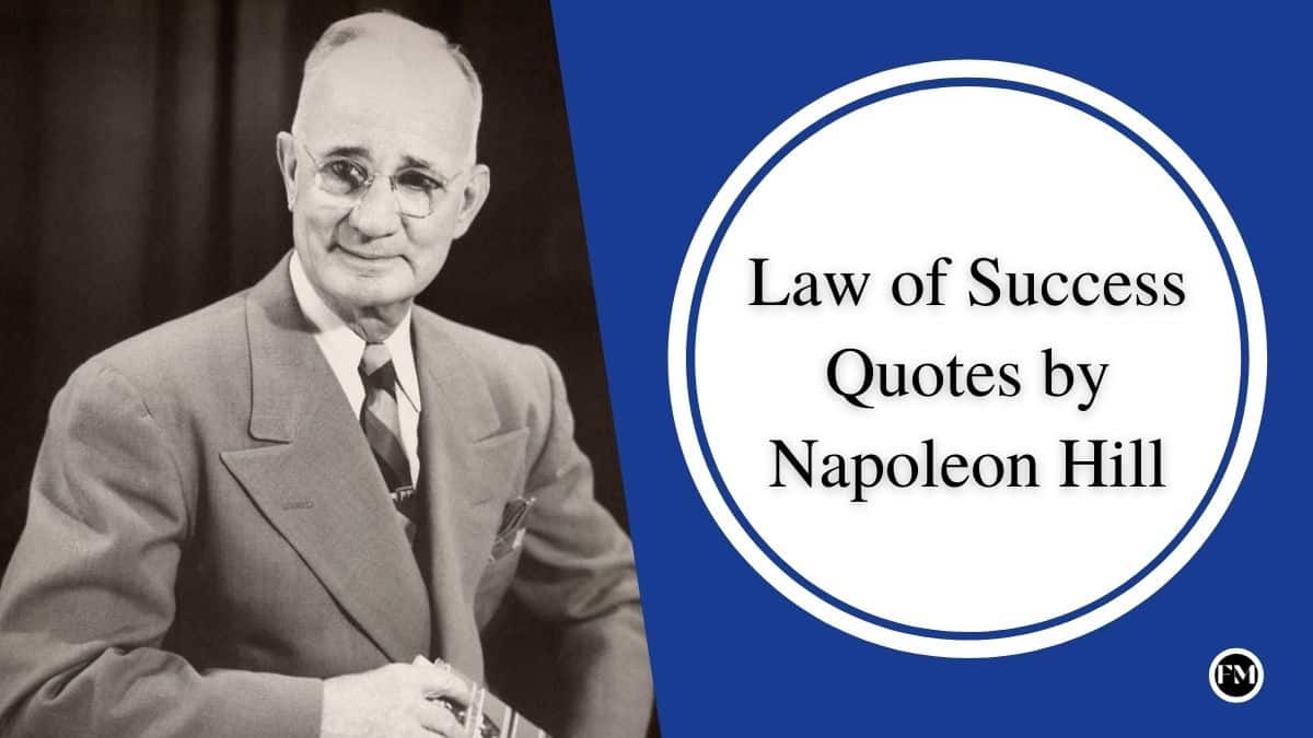 Success Motivation Quotes from Law of Success by Napoleon Hill