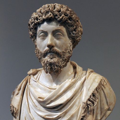 Marcus Aurelius, Roman emperor (161 to 180 AD) and a Stoic philosopher