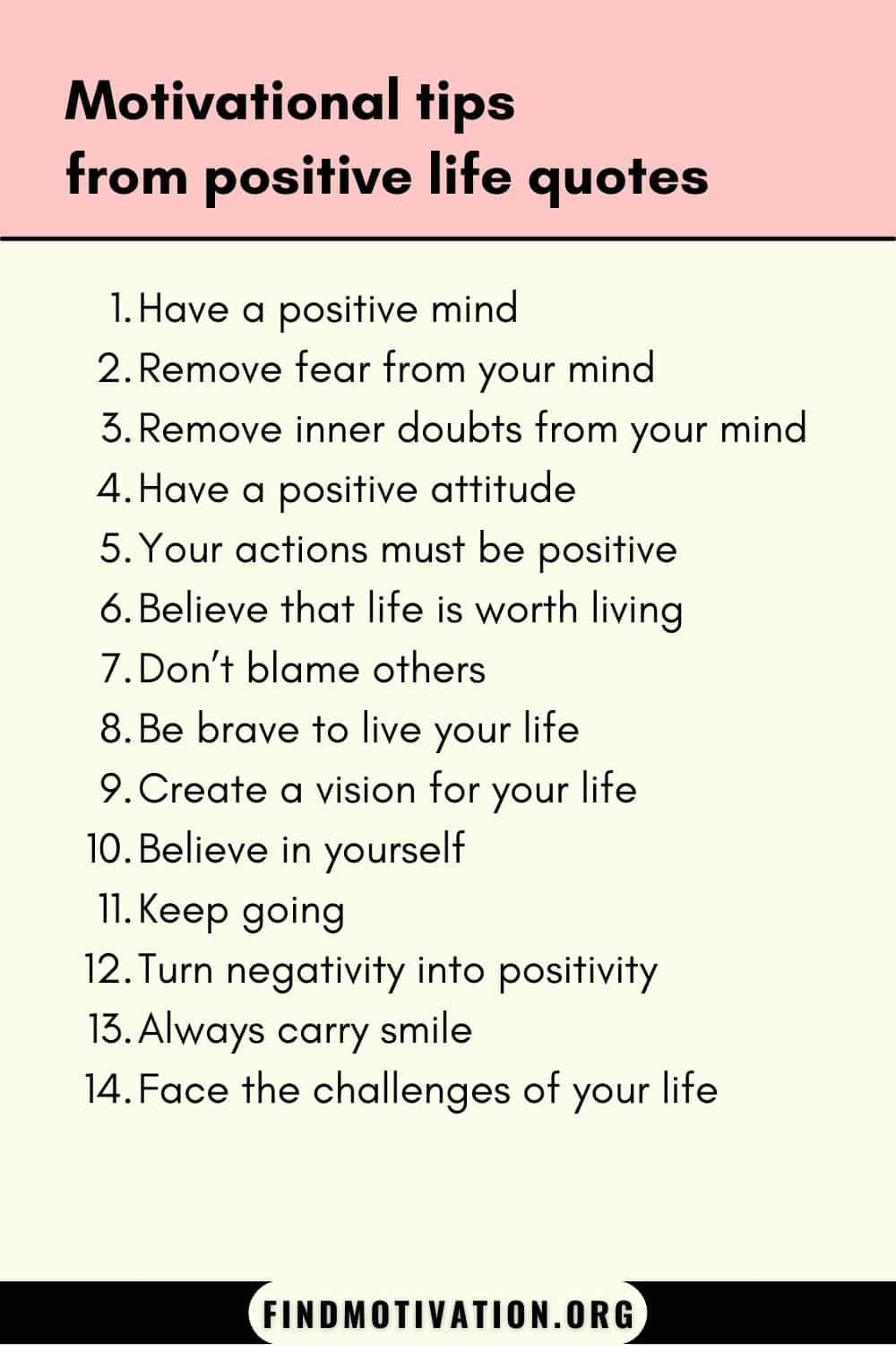 positive life quotes to live a happy life by removing the negative thinking from the mind