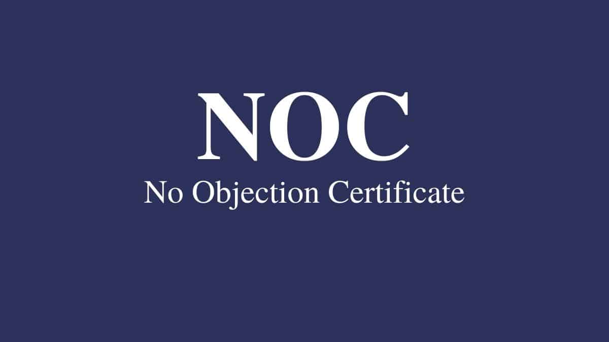 What is the full form of NOC?