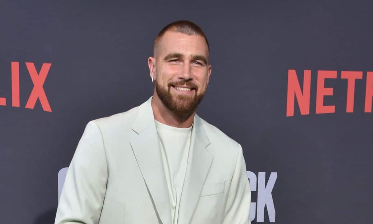 Travis Kelce attends the Los Angeles Premiere Of Netflix's "Quarterback"