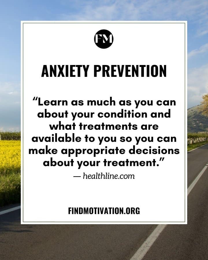 Anxiety Prevention Quotes from popular sites