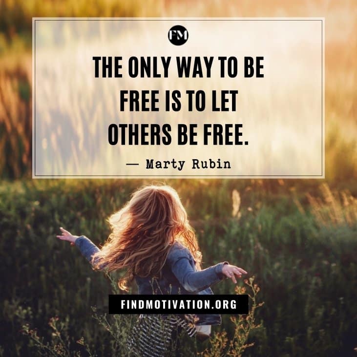 Motivational Be Free quotes to achieve freedom by understanding your thoughts