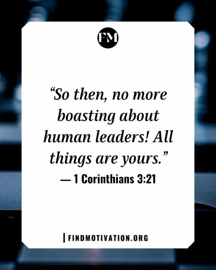 Bible verses about leadership to lead people in their difficult situations