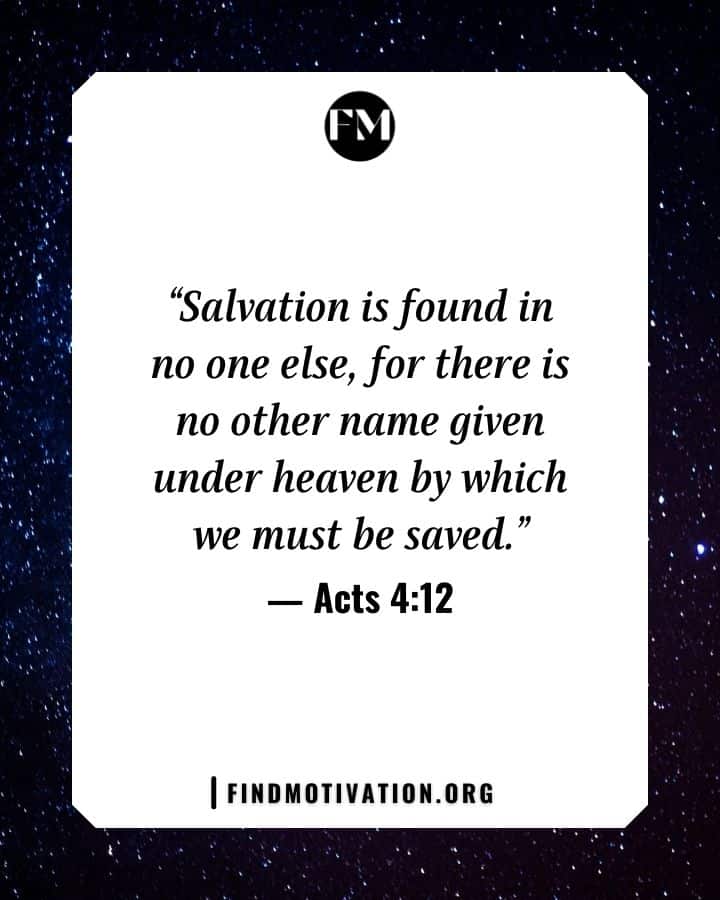 Bible Verses about salvation will help you to be saved from Sin