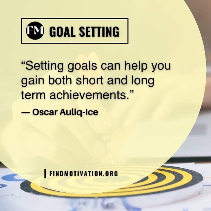 Inspirational thoughts and quotes about goal setting that will help you to set goals in your life
