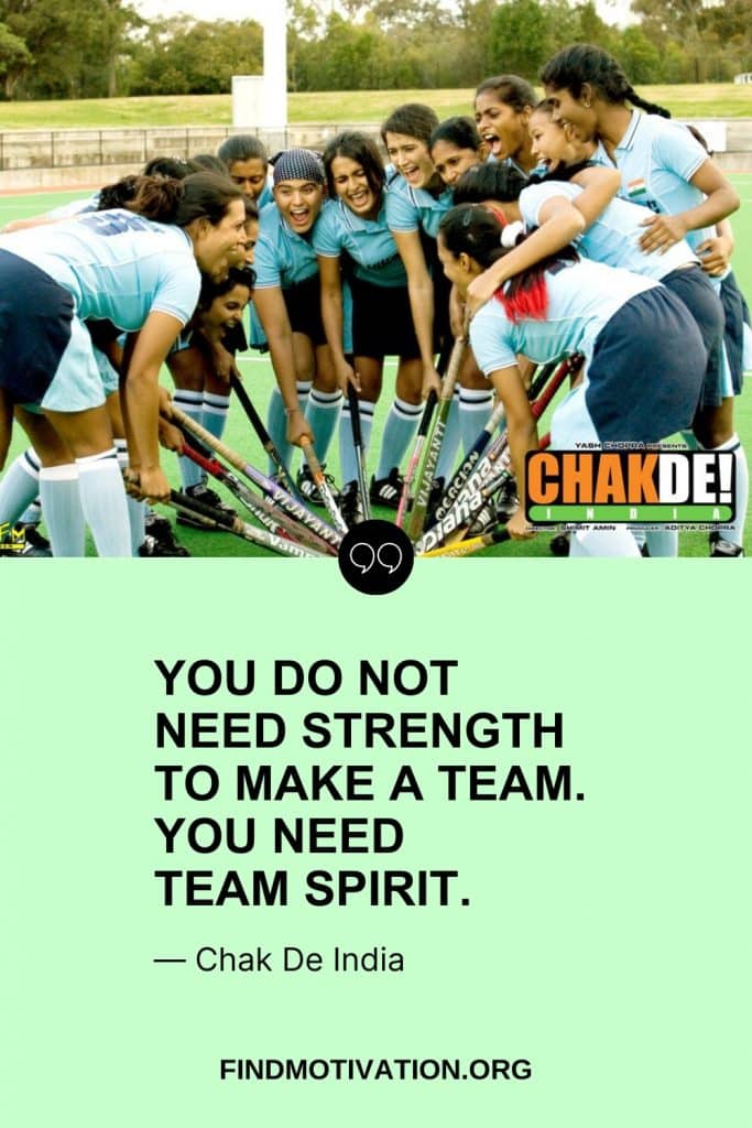 best inspiring dialogues from the movie Chak De India to inspire you