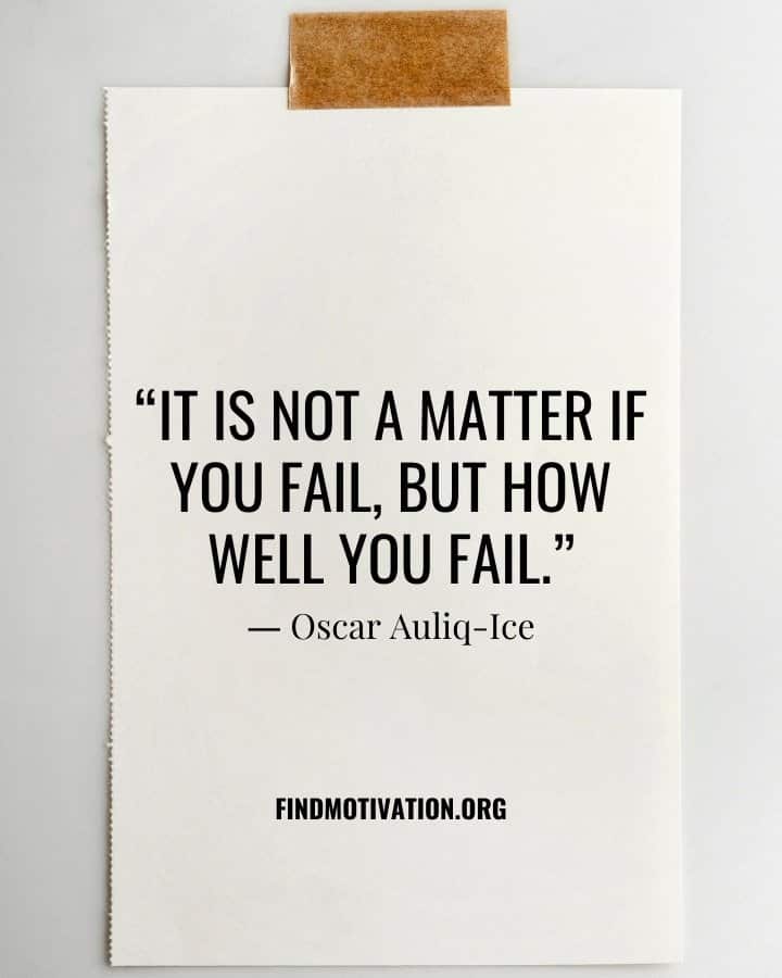 Inspiring Quotes about learning from failure