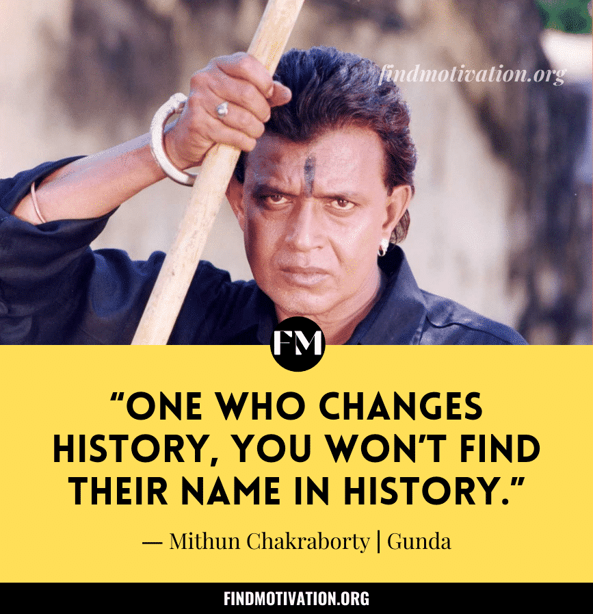 Mithun Chakraborty Inspiring Quotes & Dialogues From Movies