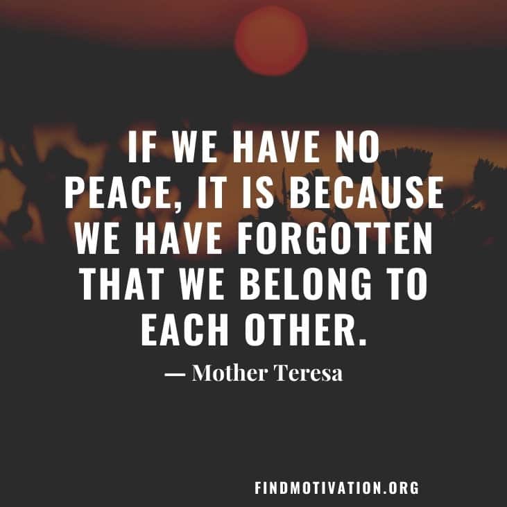 Inspirational peacemaker quotes to inspire you to make a peaceful surrounding