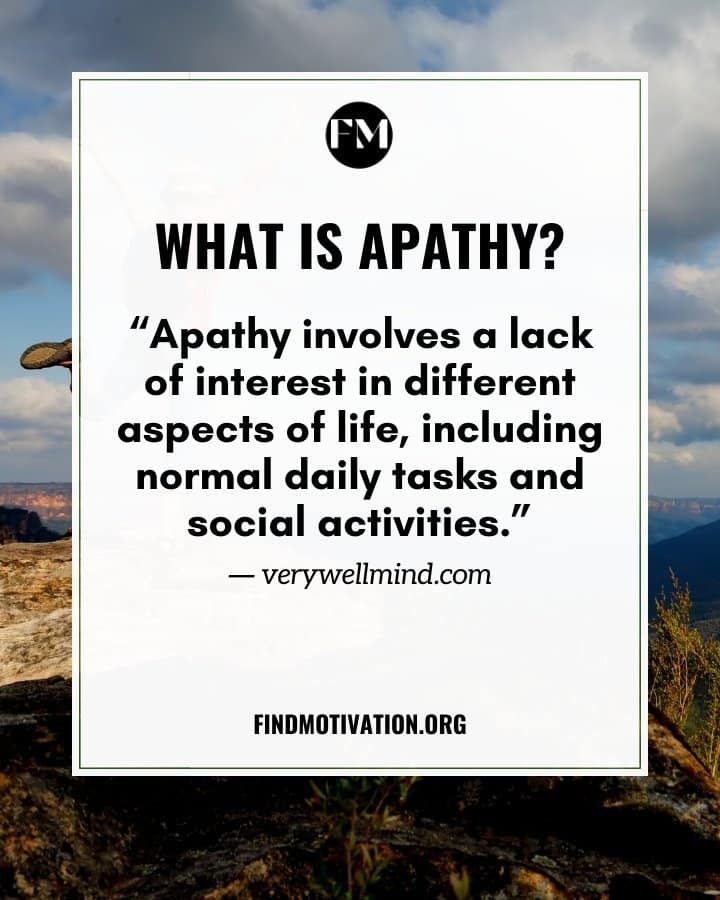 Quotes to overcome apathy