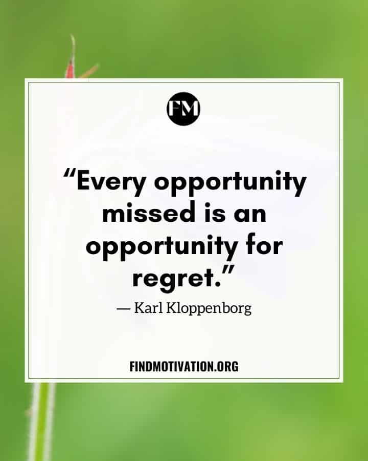 Inspiring Regret Quotes for not thinking about past mistakes