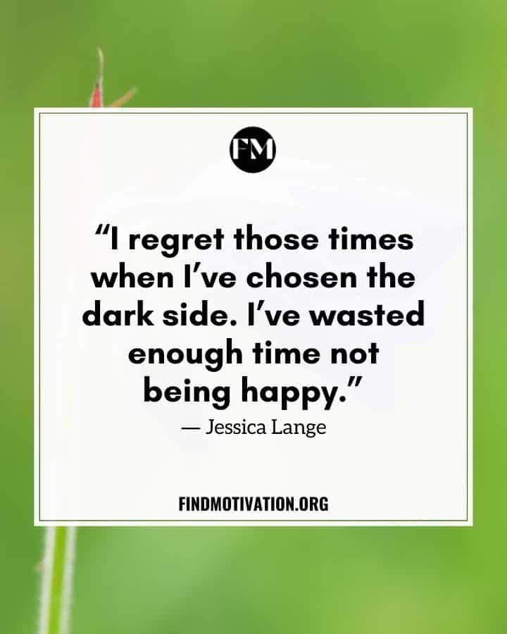 Inspiring Regret Quotes for not thinking about past mistakes