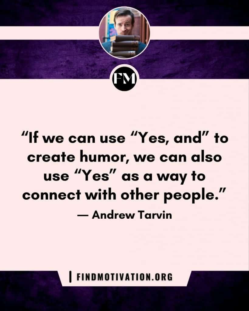 The skill of humor by Andrew Tarvin to make everyone laugh