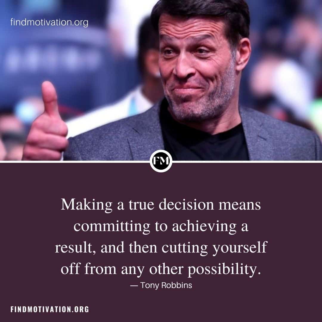 Tony achieve success said by Tony Robbins