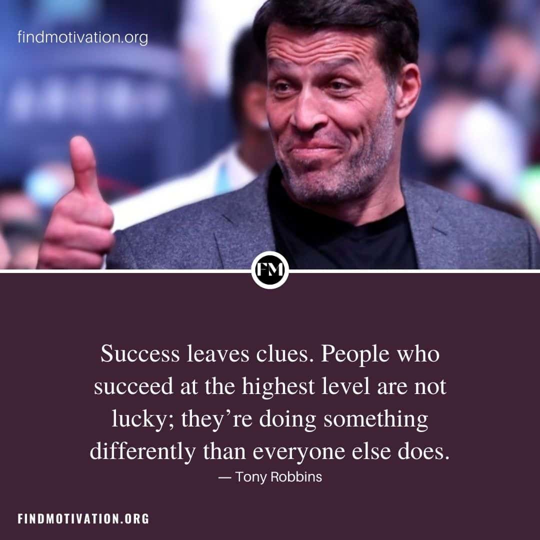 Motivational Quotes on success said by Tony Robbins